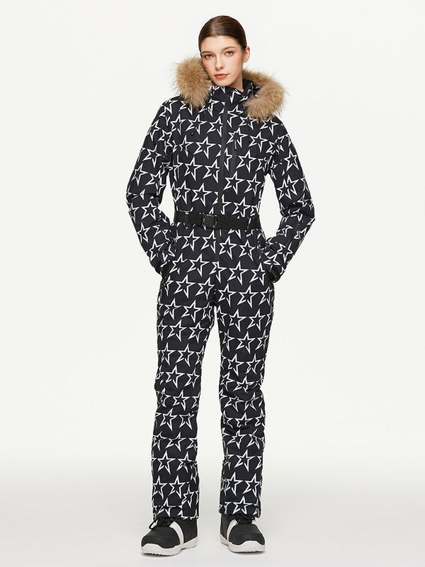 Arctic Queen Winter Fantasy Ganzkörper-Skioverall für Damen