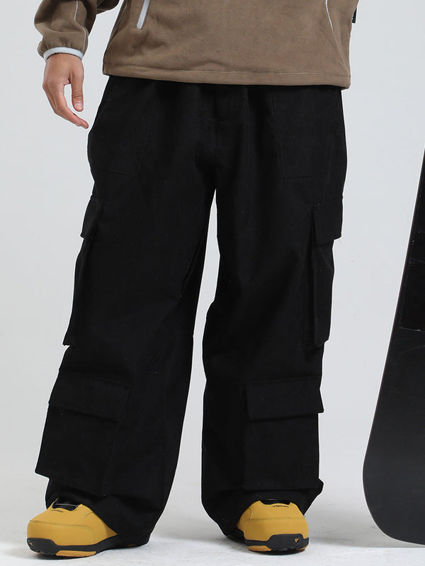 Gsou Snow Alpine Cruiser Fleece Oversize Baggy Snowboardhose für Herren
