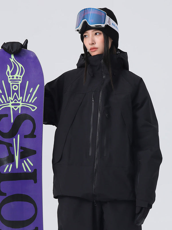Women's Searipe Unisex Durable Mountain Rider All-Terrain Baggy Snow Jacket