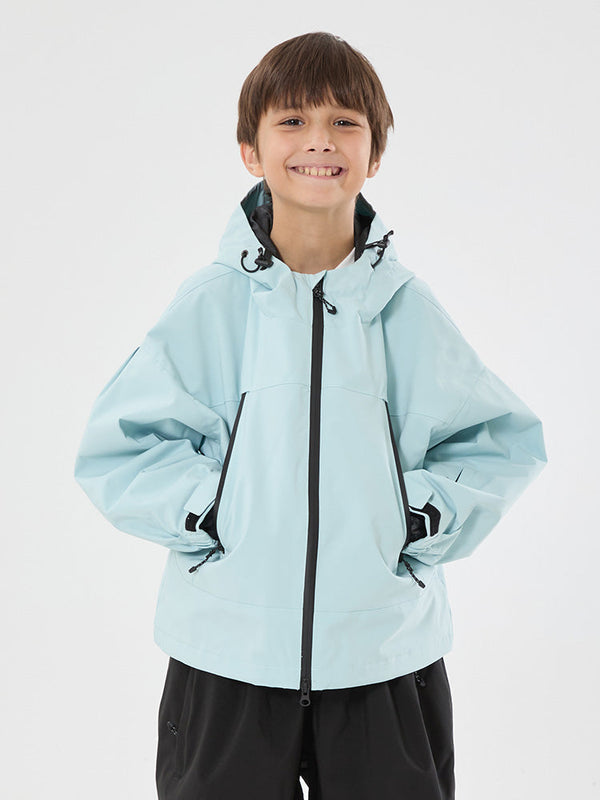 Jungen Schneejacke mit Hasenohren, wasserdicht, wärmend, mit Kapuze