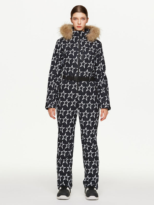 Arctic Queen Winter Fantasy Ganzkörper-Skioverall für Damen