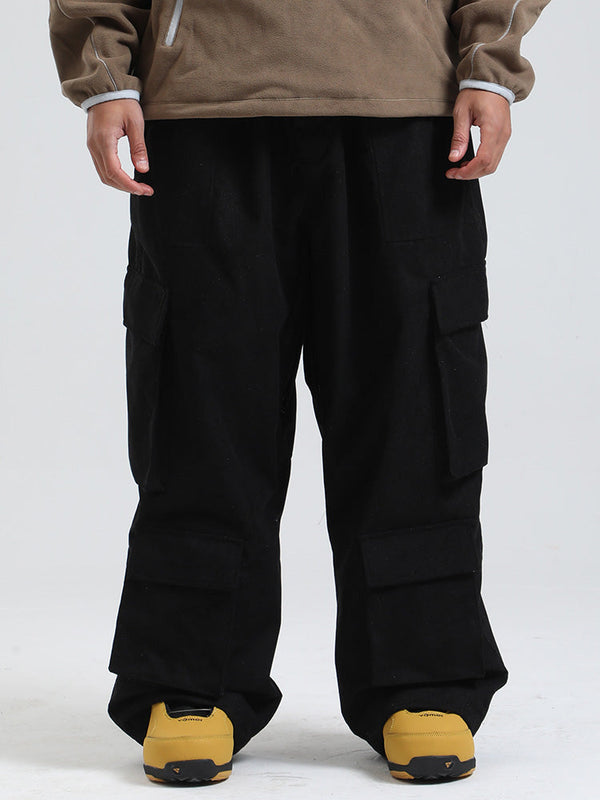 Gsou Snow Alpine Cruiser Fleece Oversize Baggy Snowboardhose für Herren