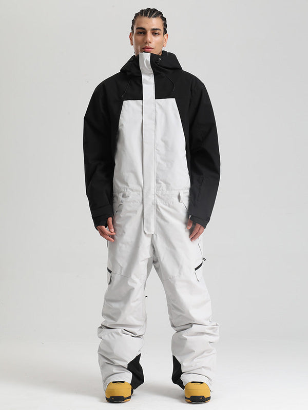 Herren Backcountry Explorer Einteiler Cargo-Skianzug Ganzkörper-Schneeanzug