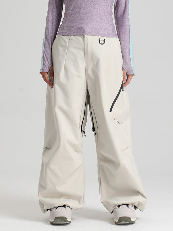 Gsou Snow Damen Strapazierfähige Urban Vibe All Function Baggy Schneehose