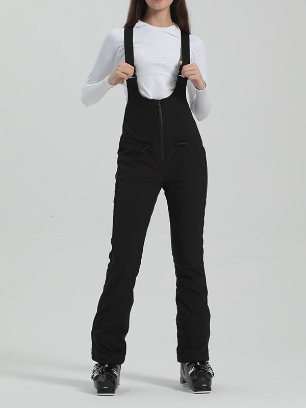 Gsou Snow Elegant Flare Ski-Latzhose für Damen