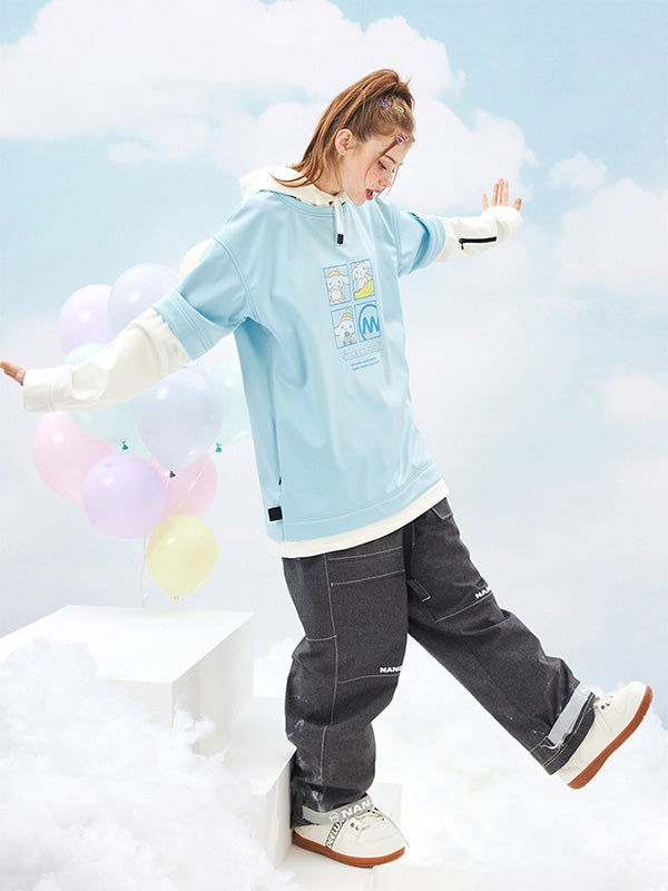 Nandn x Hello Kitty Snowboard-Hoodie für Herren