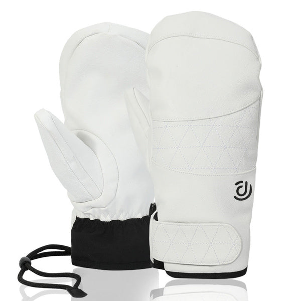 SnowTrail Herren-Thermo-Schneehandschuhe aus Leder für extreme Wetterbedingungen