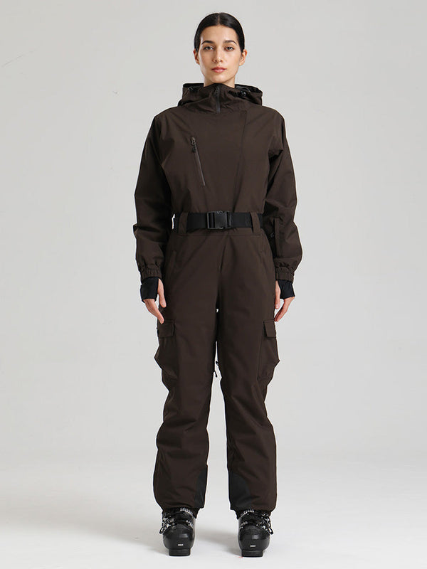 Gsou Snow Alpine Luxe Slim Fit Ganzkörper-Skioverall für Damen