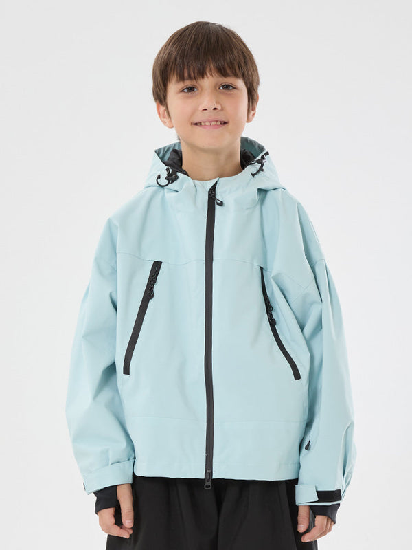 Jungen Schneejacke mit Hasenohren, wasserdicht, wärmend, mit Kapuze