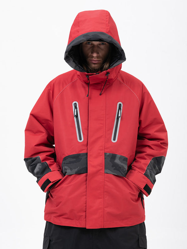 Chillform Glow Trail Reflektierende Camo-Schneejacke für Herren