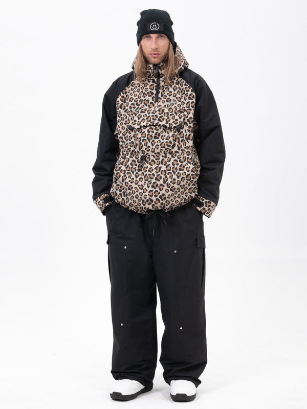 Freestyle-Mountain-Camo-Schneeanzug für Herren – Bomberjacke & Baggy-Hose-Set