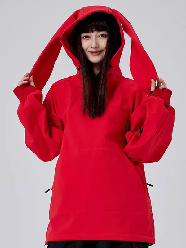 Dook Snow Iconic Rabbit Fleece-Hoodie für Damen