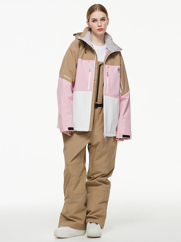 Arctic Queen Mountain Windbreaker Thermo-Schneeanzug für Damen mit Latzhose