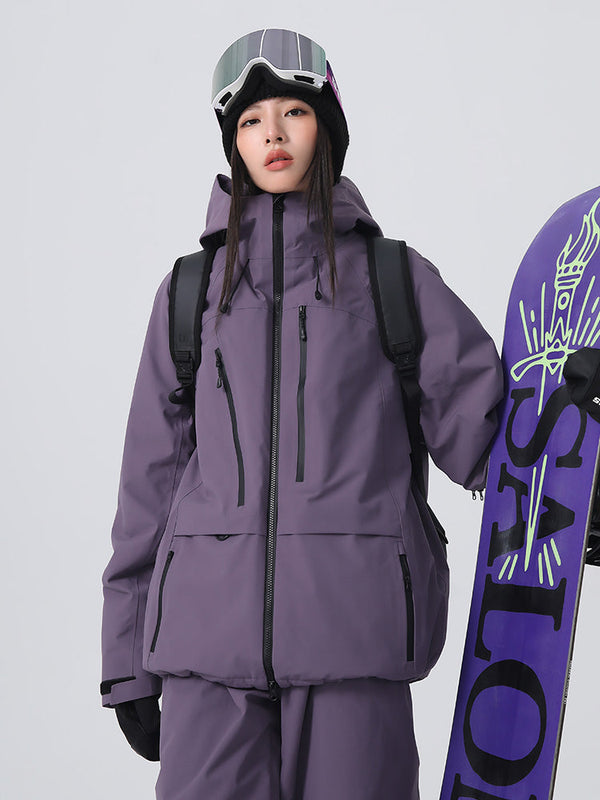 Women's Searipe Unisex Urban Ridge Mountain Freeride Baggy Snow Jacket