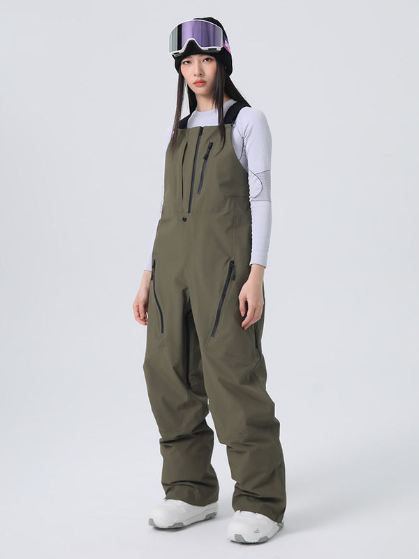 Women's Searipe Durable Mountain Rider All-Terrain Overall Snowboard Pants