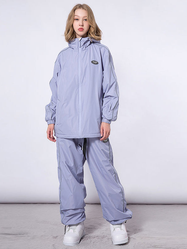Dook Snow Track Stripe Snowboardjacke und -hose für Damen