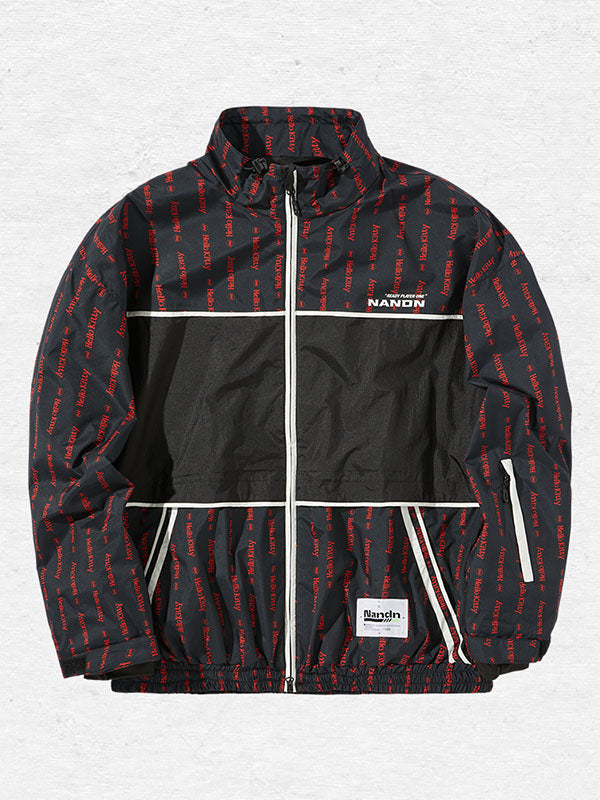 Damen-Snowboardjacke mit Nandn-Print