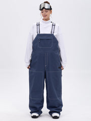 Damen City Chill Street Style Freerider Baggy Snow Bib Overalls