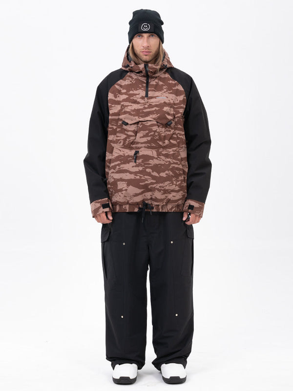 Freestyle-Mountain-Camo-Schneeanzug für Herren – Bomberjacke & Baggy-Hose-Set