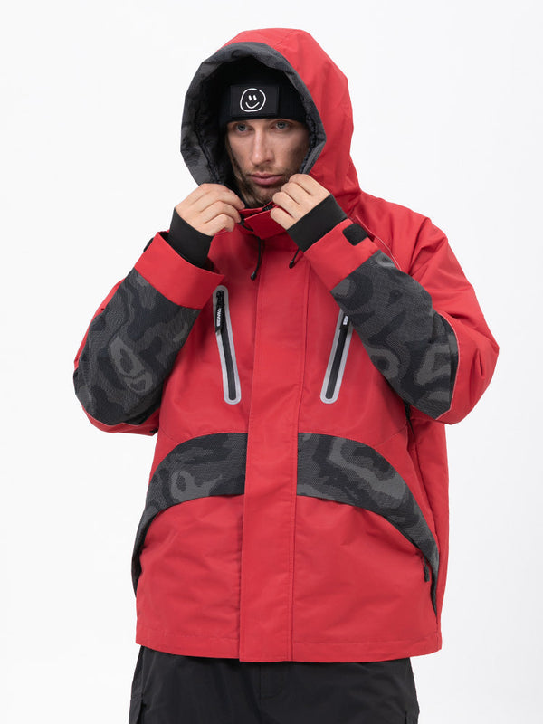 Chillform Glow Trail Reflektierende Camo-Schneejacke für Herren
