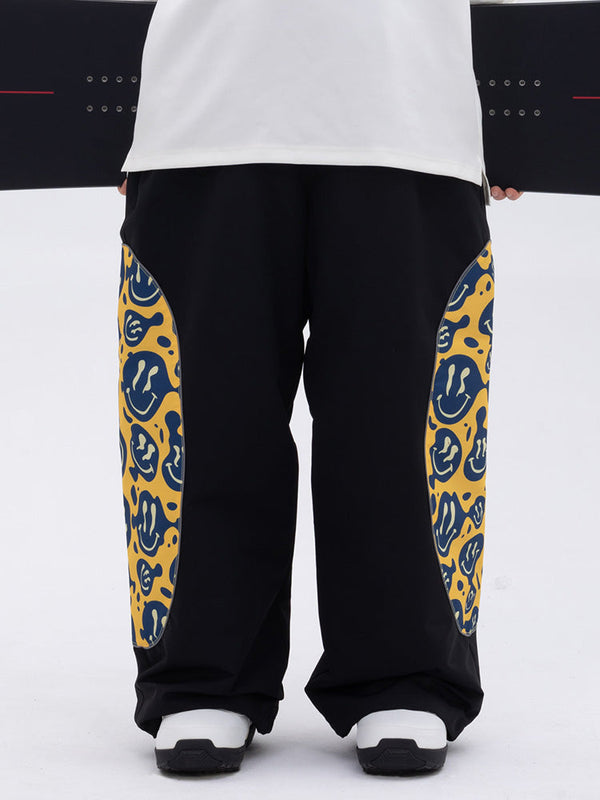 Herren Allwetter-Cargo-Schneehose mit reflektierendem, stylischem Grafikmuster