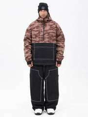 Mountain Vibe Pulloverjacke für Herren & Urban Freerider Baggy-Schneehose Set