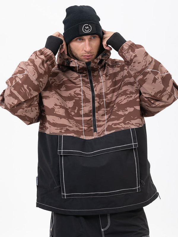 Mountain Vibe Streetstorm Pullover Camo Snowboardjacke für Herren – Ganzjahresjacke