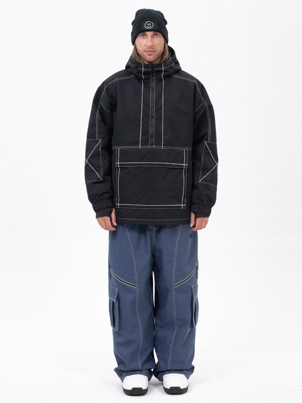 Mountain Vibe Pulloverjacke für Herren & Streetstorm Baggy-Schneehose Set