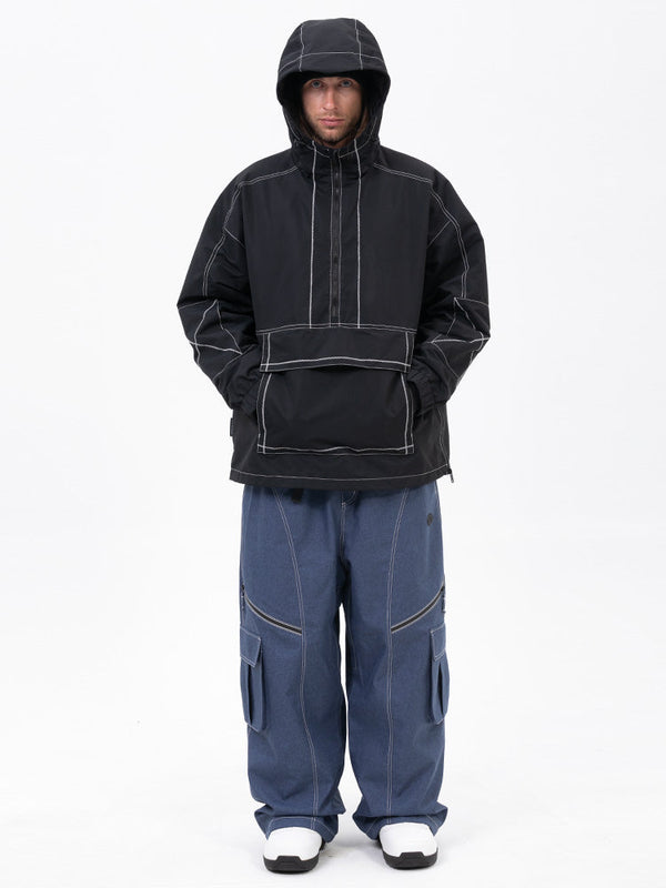 Mountain Vibe Pulloverjacke für Herren & Streetstorm Baggy-Schneehose Set