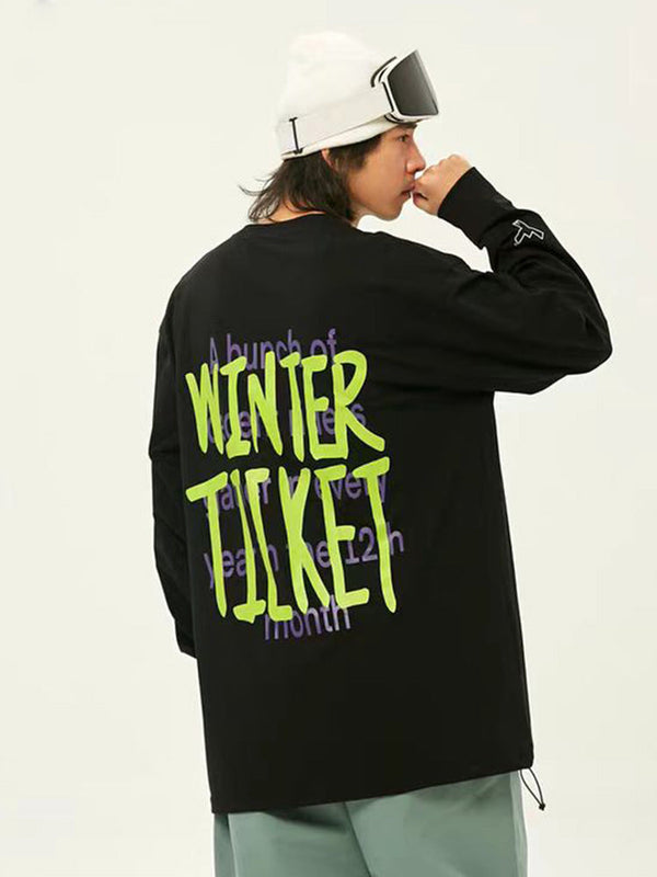 Herren Freestyle Terrain Park Baggy Langarm-T-Shirt