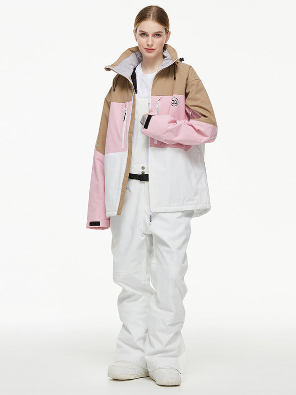 Arctic Queen Mountain Windbreaker Thermo-Schneeanzug für Damen mit Latzhose