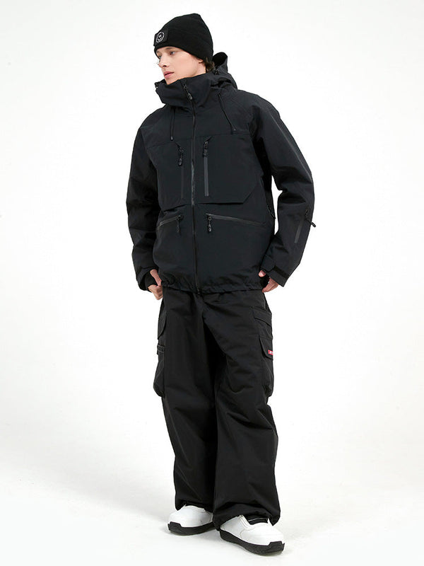Strapazierfähiger Herren-Schneeanzug von Steeze HypeShred, Baggy Utility Cargo