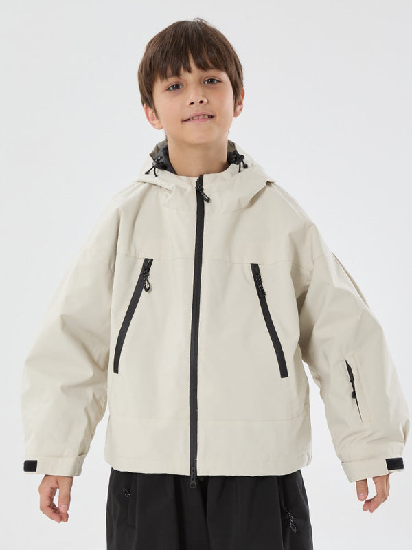 Jungen Schneejacke mit Hasenohren, wasserdicht, wärmend, mit Kapuze