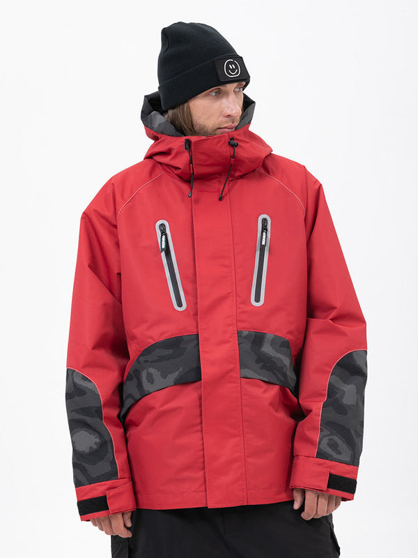 Chillform Glow Trail Reflektierende Camo-Schneejacke für Herren