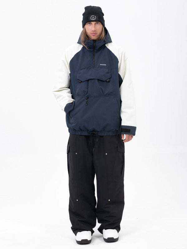 Freestyle-Mountain-Camo-Schneeanzug für Herren – Bomberjacke & Baggy-Hose-Set