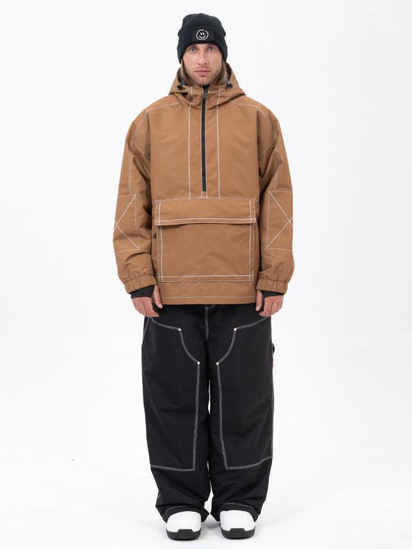 Mountain Vibe Pulloverjacke für Herren & Urban Freerider Baggy-Schneehose Set