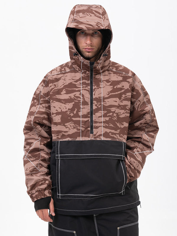 Mountain Vibe Streetstorm Pullover Camo Snowboardjacke für Herren – Ganzjahresjacke
