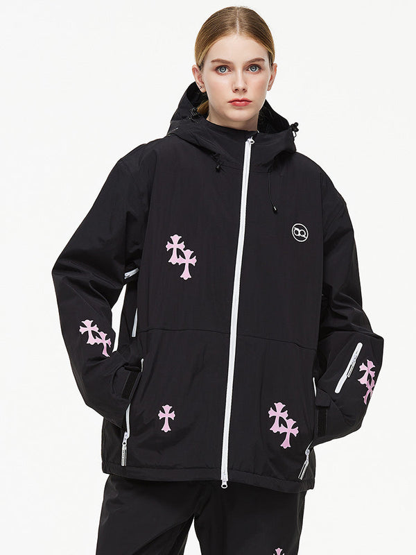 Arctic Queen Schneeflocken-Prinzessinnen-Fantasy-Schneejacke für Damen