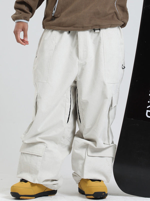 Gsou Snow Alpine Cruiser Fleece Oversize Baggy Snowboardhose für Herren