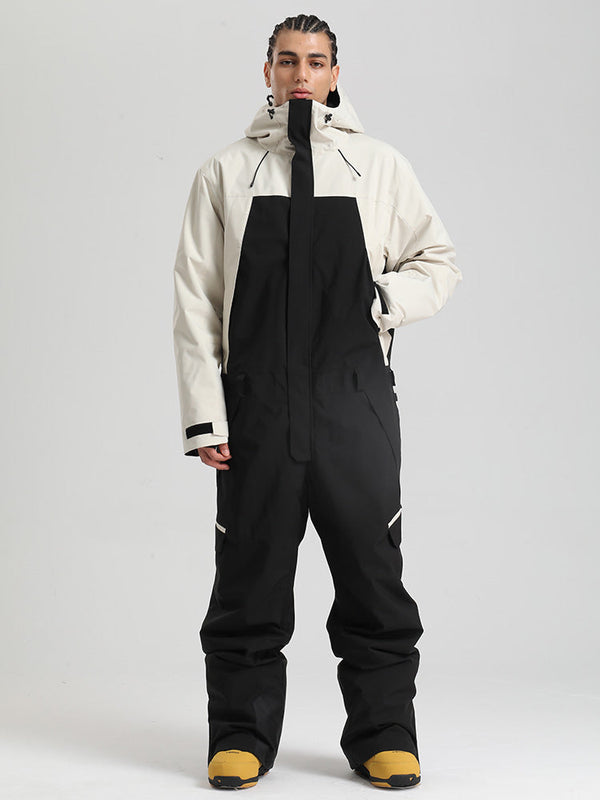 Herren Backcountry Explorer Einteiler Cargo-Skianzug Ganzkörper-Schneeanzug