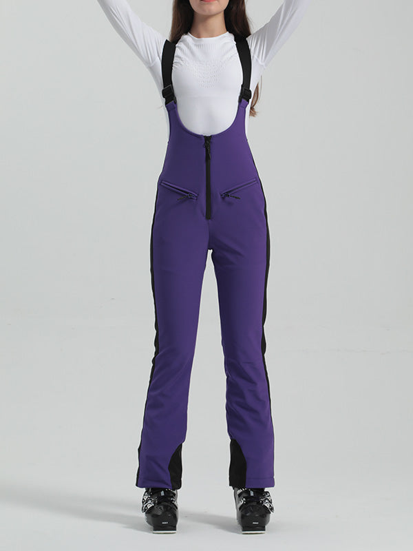 Gsou Snow Elegant Flare Ski-Latzhose für Damen