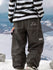 John Snow ChillTrack Oversize Baggy Snowboardhose für Herren, Cargo-Jeans aus Denim
