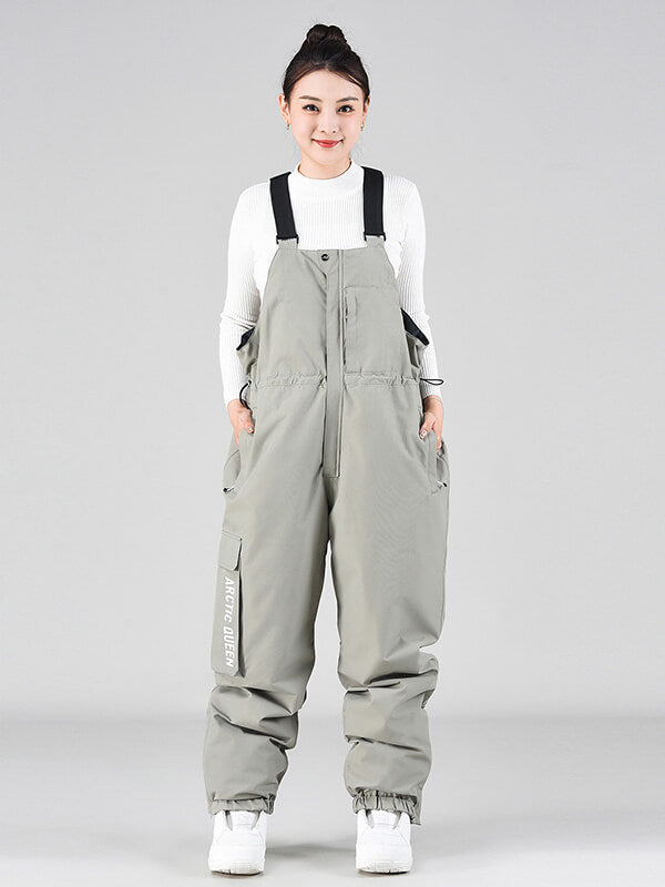 Damen-Winter-Snowboardhose mit Trägern