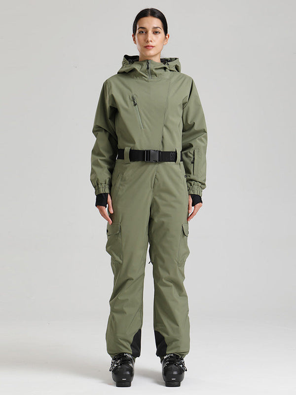 Gsou Snow Alpine Luxe Slim Fit Ganzkörper-Skioverall für Damen