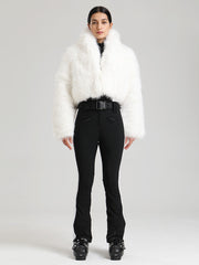 Glacier Vogue Ski-Overall für Damen & Delish Jacke aus flauschigem Kunstpelz