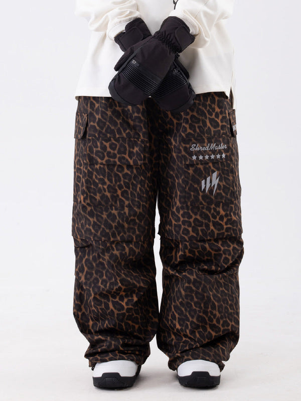 Damen Wild Soul Steeze Shred Master Baggy Street Cargo Camo Schneehose / Shorts