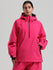 Gsou Snow Damen-Snowboardjacke im urbanen Stil, Pullover-Anorak, Snowboardjacke