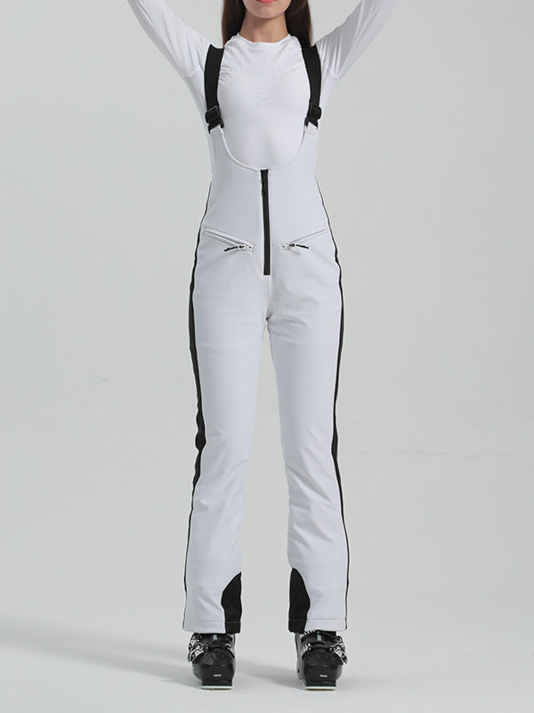 Gsou Snow Elegant Flare Ski-Latzhose für Damen