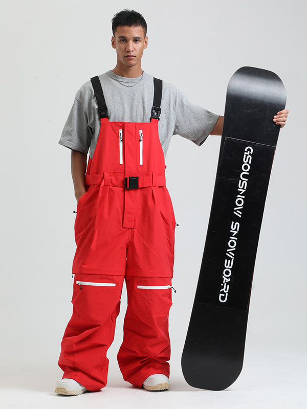 Gsou Snow Mountain Chill Freestyle Baggy Snowboard-Bibs für Herren