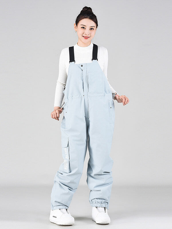 Damen-Winter-Snowboardhose mit Trägern